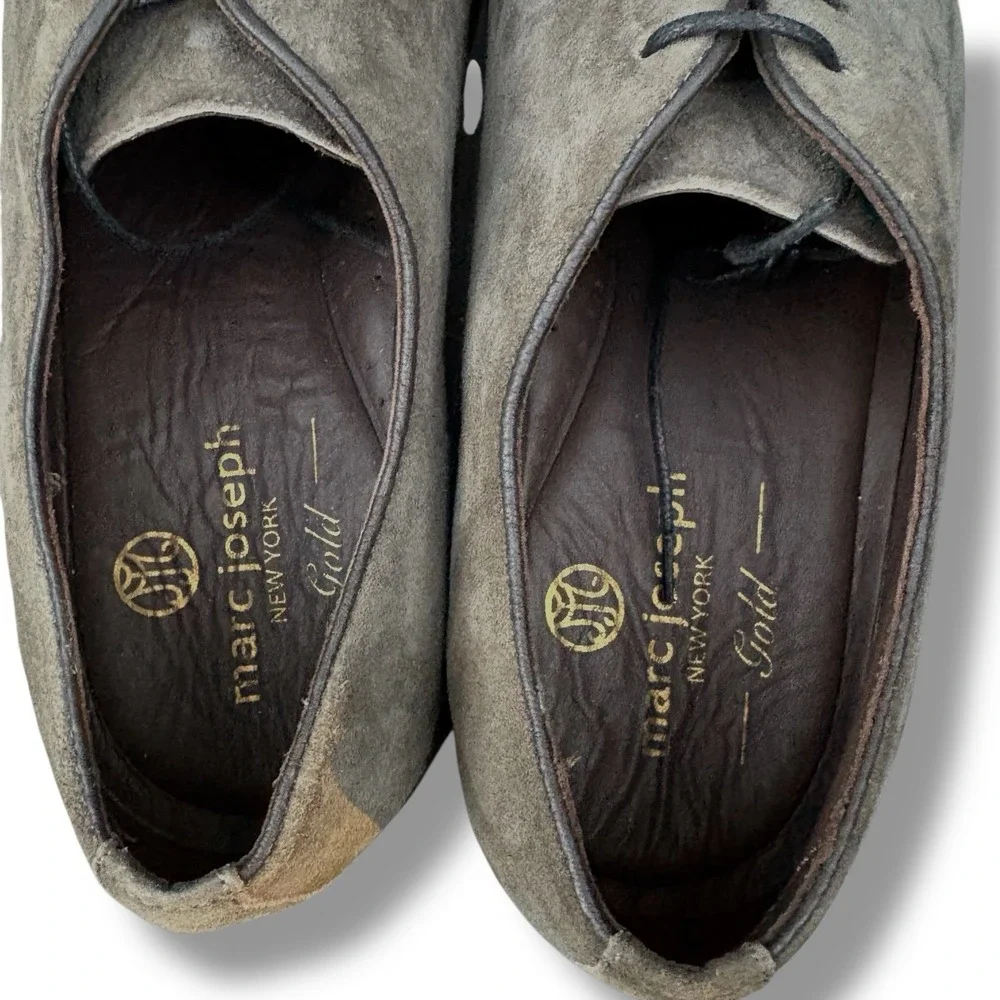Marc Joseph Mens Lace up Watts St Gray Oxford Dress Shoe in Gray Size‎ 7